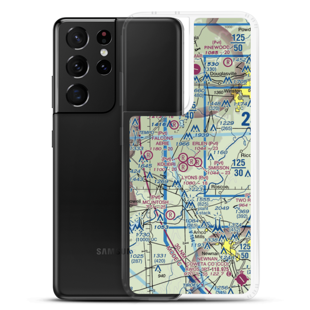 Erlen Airport (3GA6) VFR Sectional Samsung Case Samsung Galaxy S21 Ultra model shown