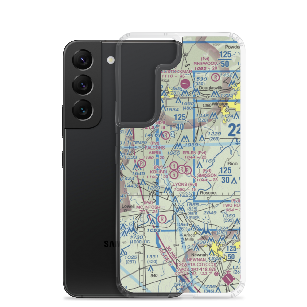 Erlen Airport (3GA6) VFR Sectional Samsung Case Samsung Galaxy S22 model shown