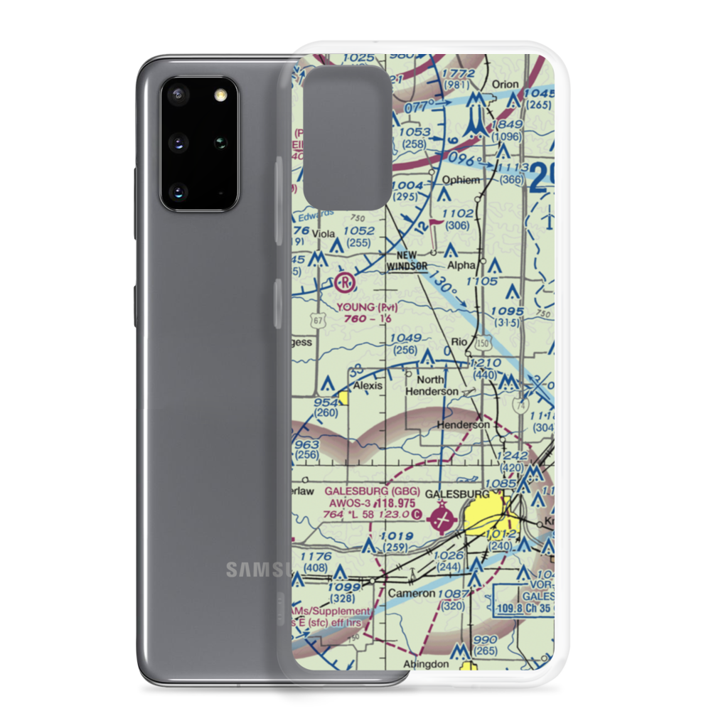 Ernest E Orwig Airport (LL18) VFR Sectional Samsung Case Samsung Galaxy S20 Plus model shown
