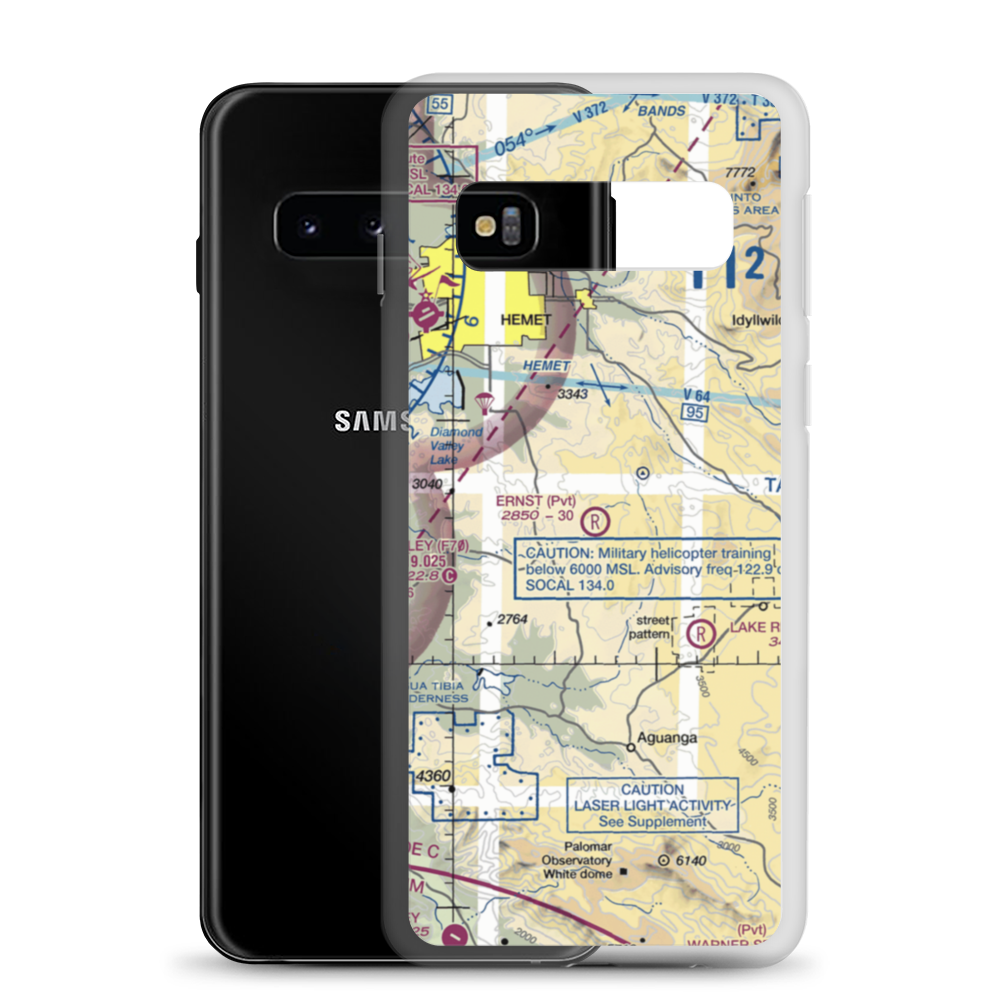 Ernst Field (86CL) VFR Sectional Samsung Case Samsung Galaxy S10 model shown