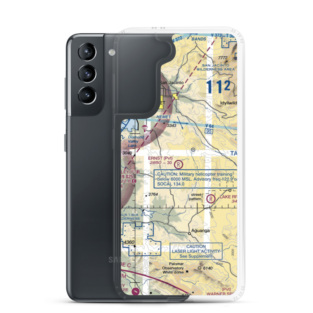 Ernst Field (86CL) VFR Sectional Samsung Case Samsung Galaxy S21 model shown