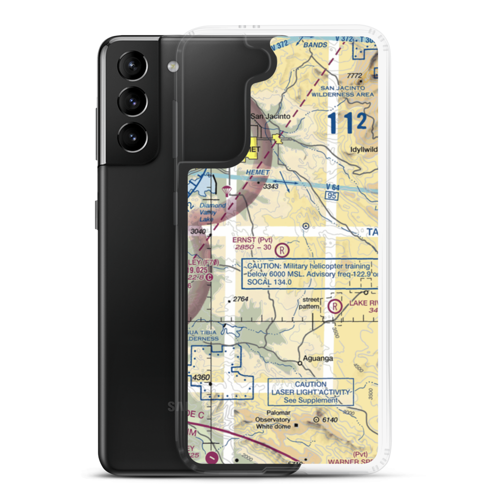 Ernst Field (86CL) VFR Sectional Samsung Case Samsung Galaxy S21 Plus model shown