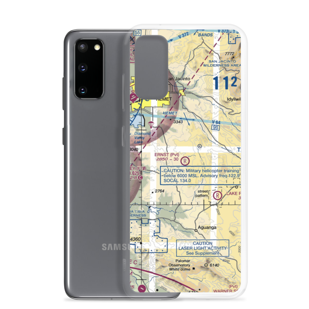 Ernst Field (86CL) VFR Sectional Samsung Case Samsung Galaxy S20 model shown