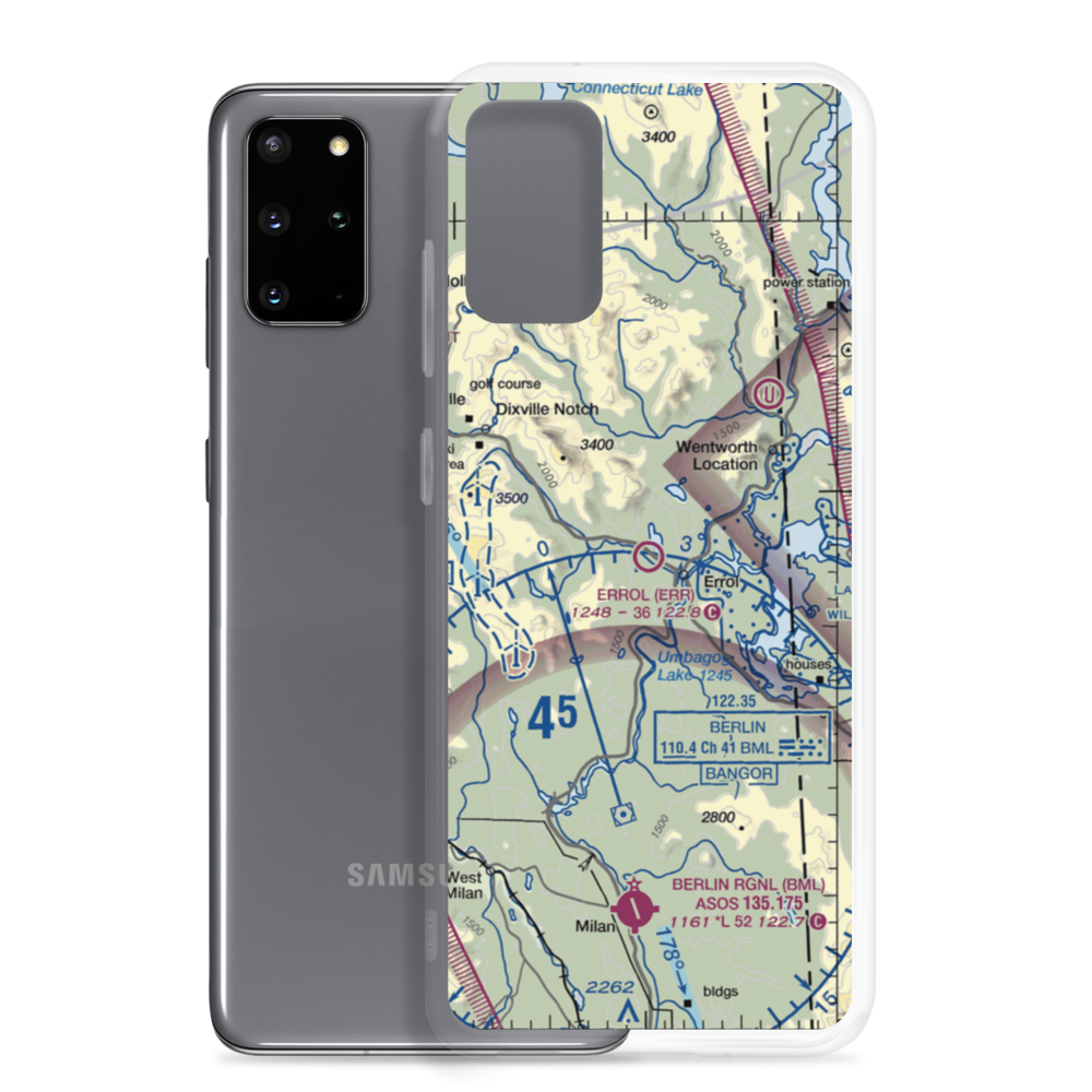 Errol Airport (ERR) VFR Sectional Samsung Case Samsung Galaxy S20 Plus model shown