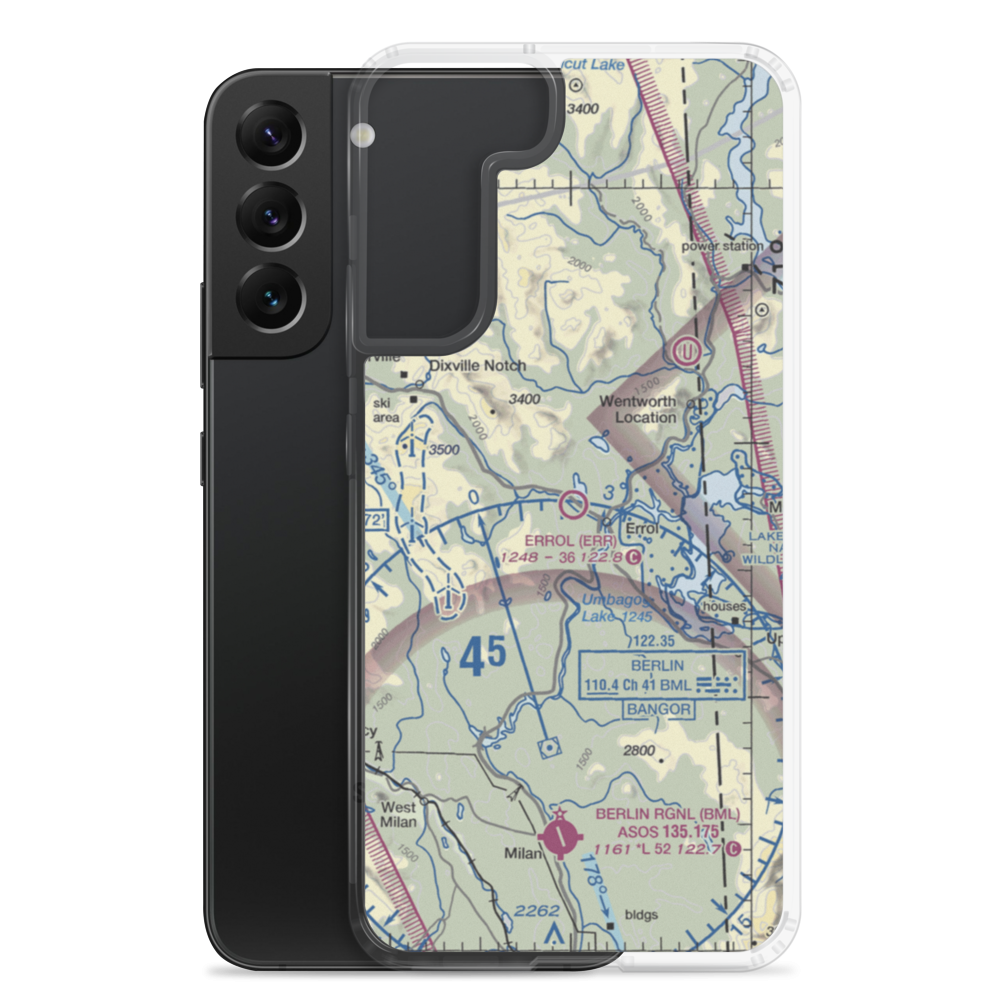 Errol Airport (ERR) VFR Sectional Samsung Case Samsung Galaxy S22 Plus model shown