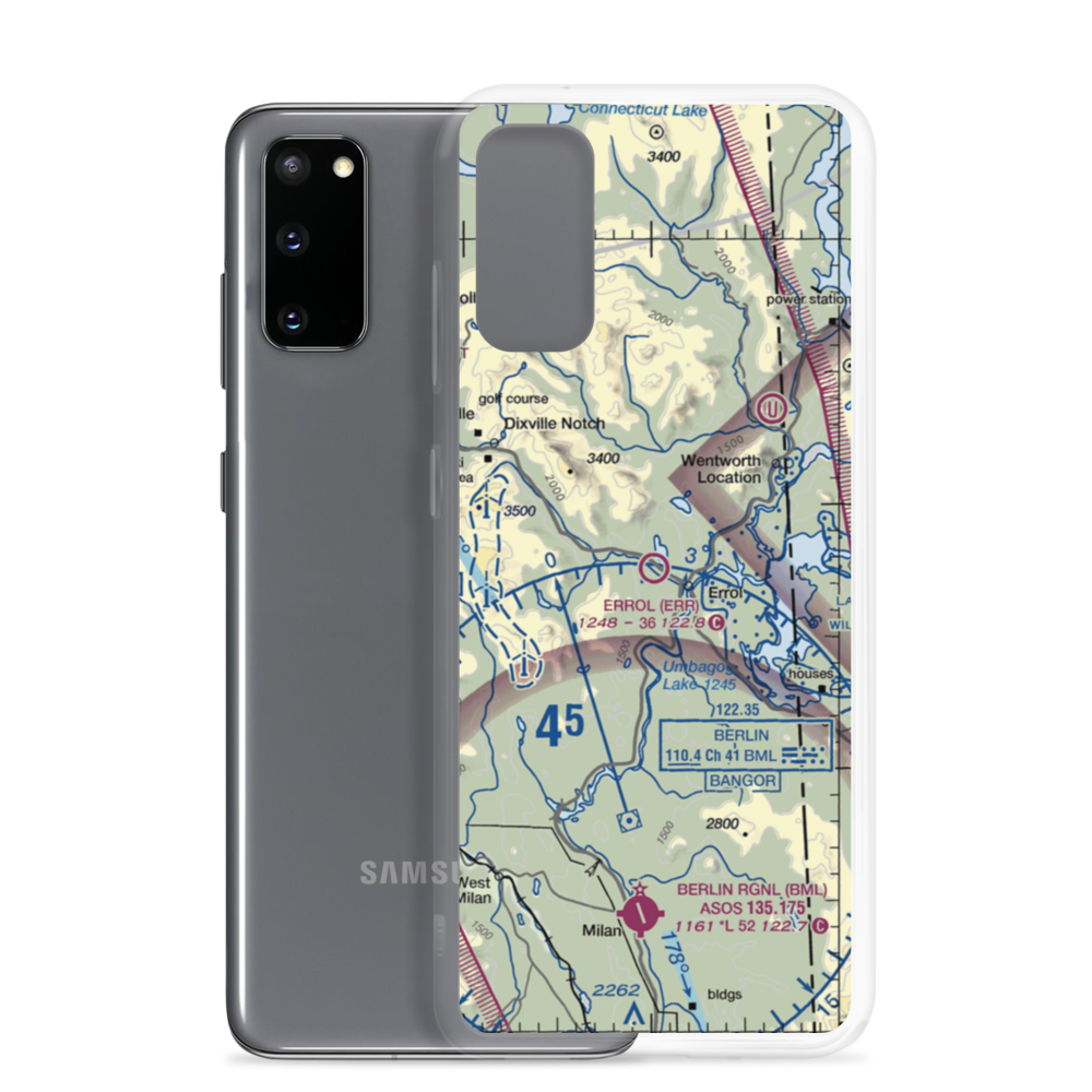 Errol Airport (ERR) VFR Sectional Samsung Case Samsung Galaxy S20 model shown