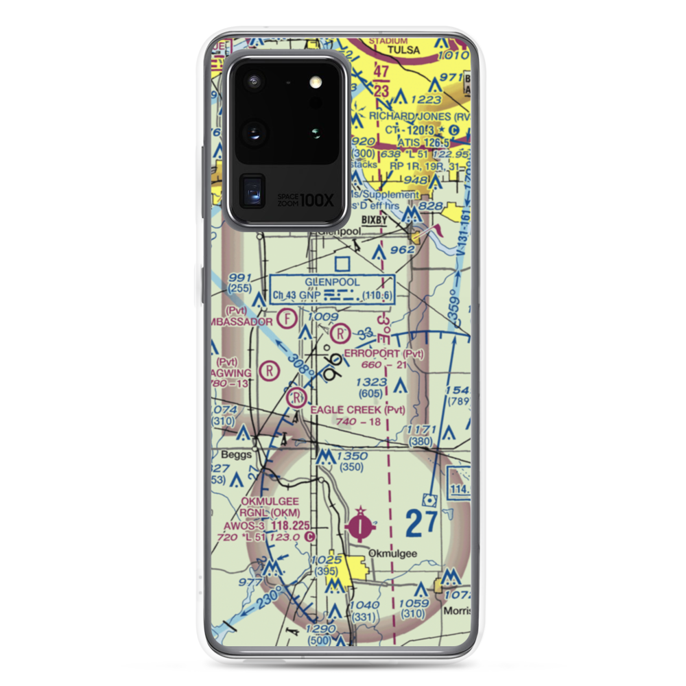 Erroport Airport (OK13) VFR Sectional Samsung Case Samsung Galaxy S20 Ultra model shown