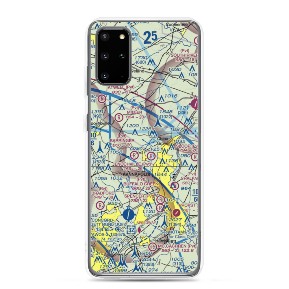 Ervin Airfield (50NC) VFR Sectional Samsung Case Samsung Galaxy S20 Plus model shown
