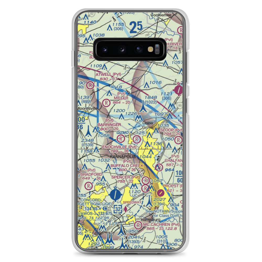 Ervin Airfield (50NC) VFR Sectional Samsung Case Samsung Galaxy S10+ model shown