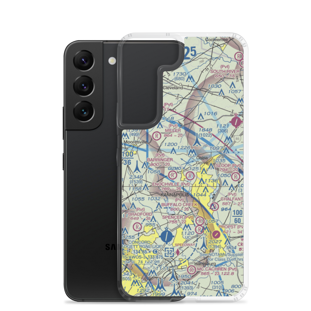 Ervin Airfield (50NC) VFR Sectional Samsung Case Samsung Galaxy S22 model shown
