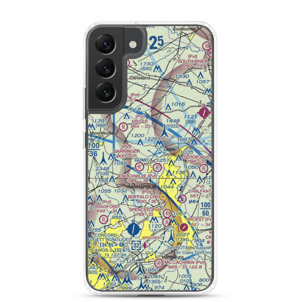 Ervin Airfield (50NC) VFR Sectional Samsung Case Samsung Galaxy S22 Plus model shown