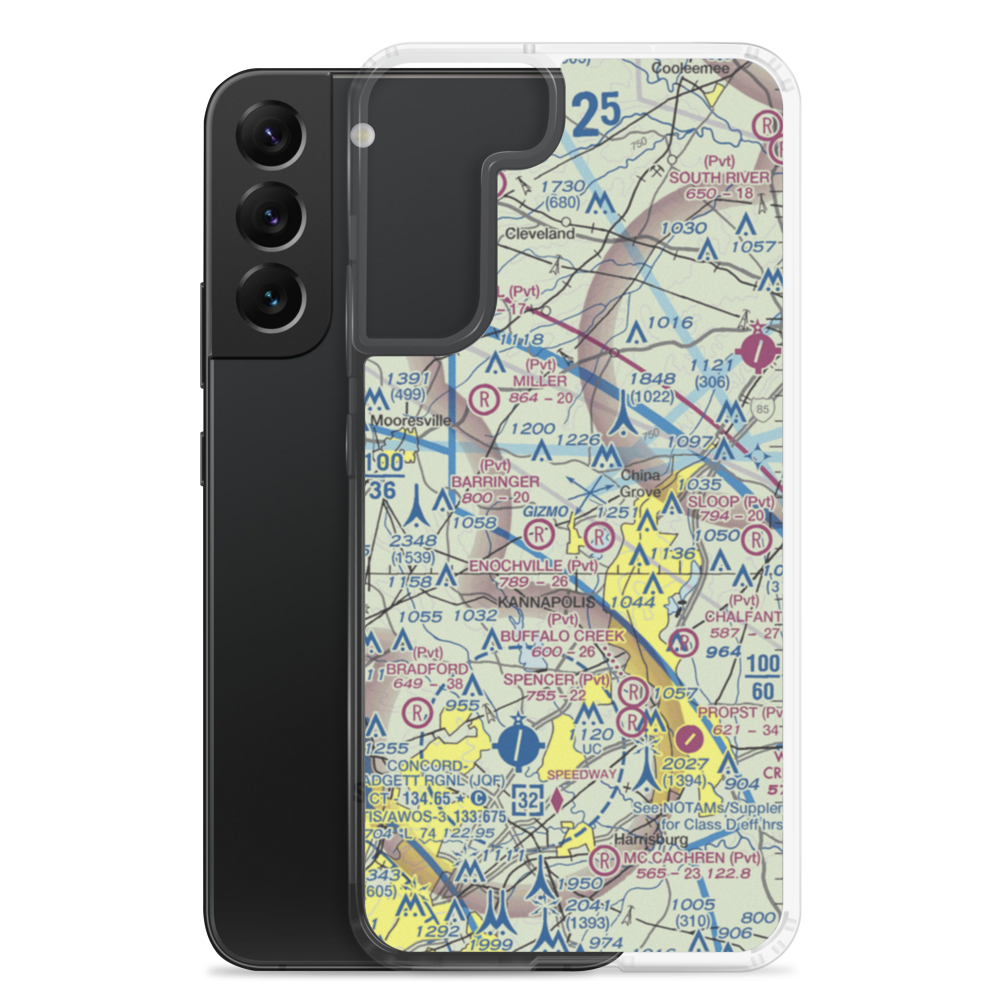 Ervin Airfield (50NC) VFR Sectional Samsung Case Samsung Galaxy S22 Plus model shown