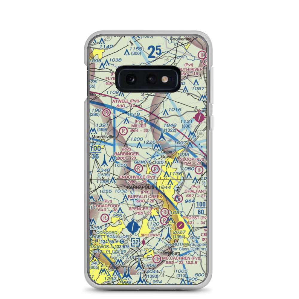 Ervin Airfield (50NC) VFR Sectional Samsung Case Samsung Galaxy S10e model shown