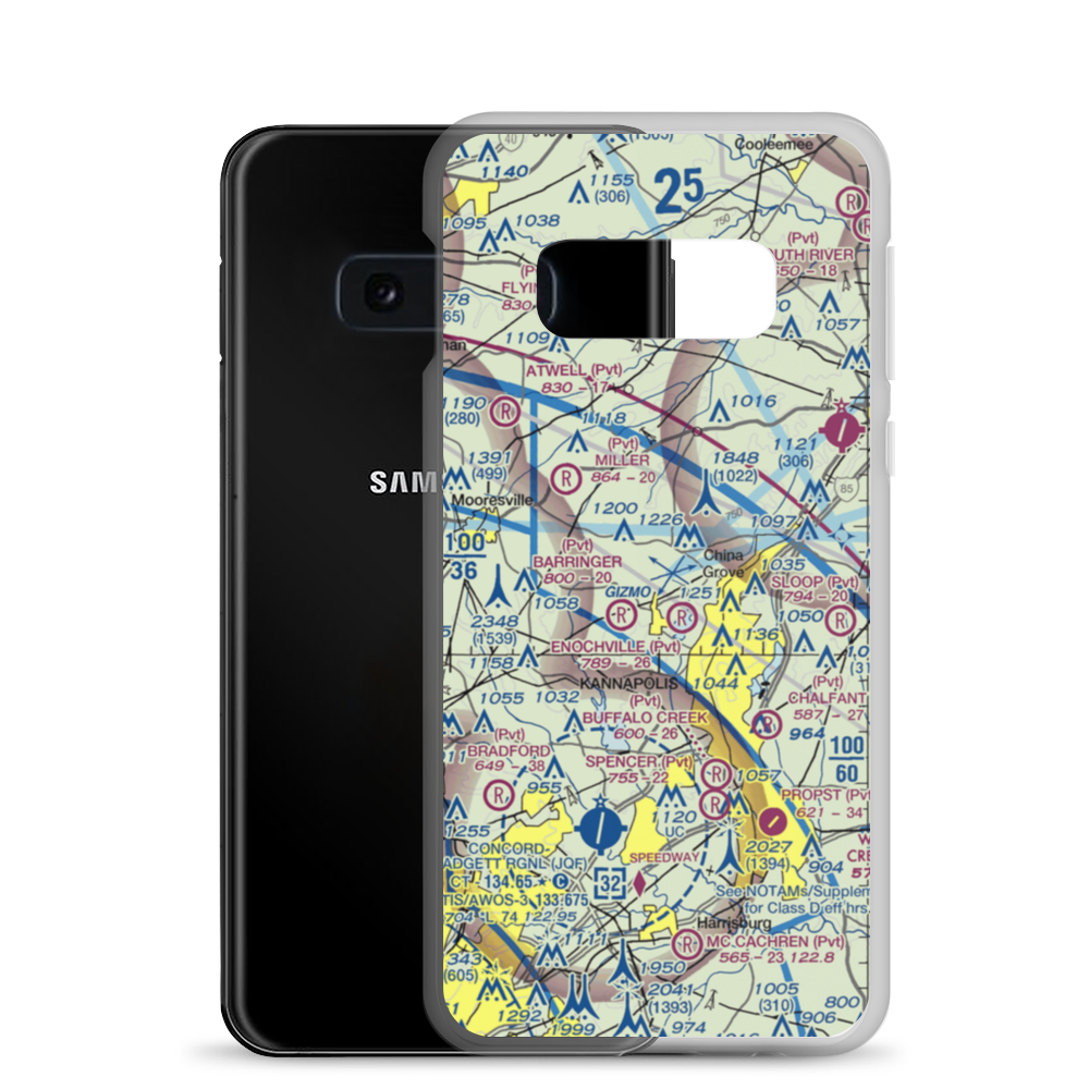 Ervin Airfield (50NC) VFR Sectional Samsung Case Samsung Galaxy S10e model shown