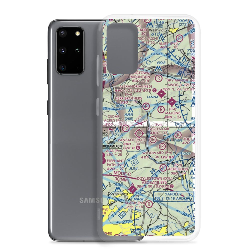 Erwinna Private Airport (PA77) VFR Sectional Samsung Case Samsung Galaxy S20 Plus model shown