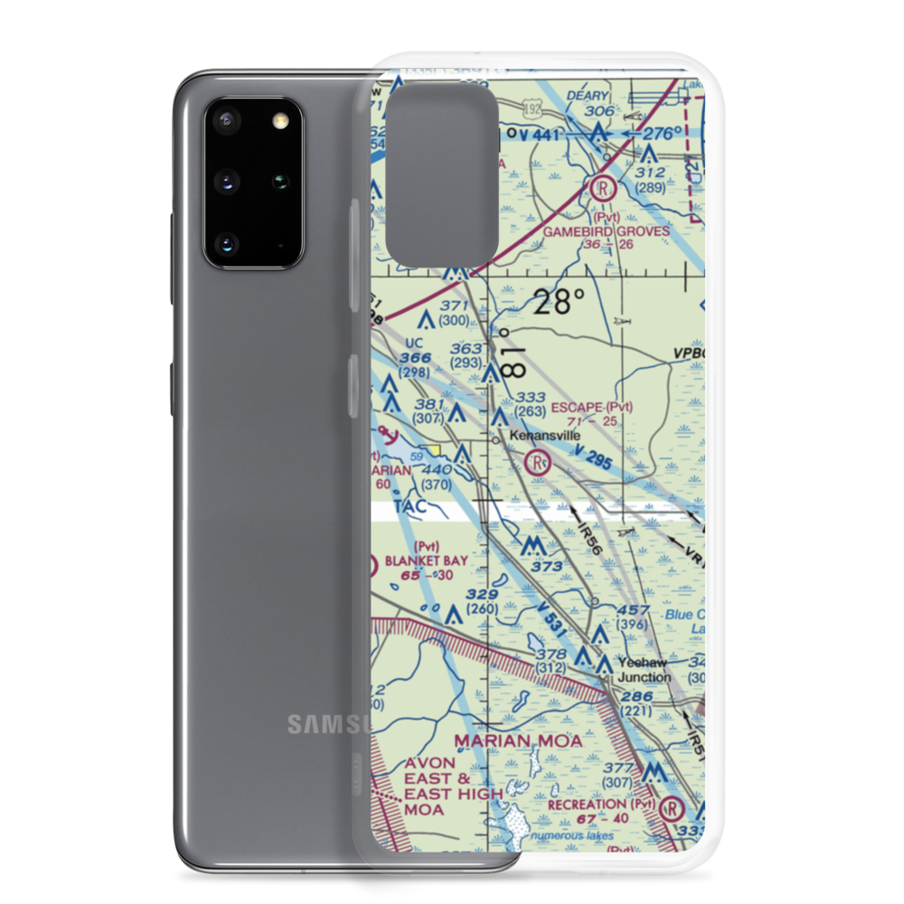 Escape Ranch Airport (4FL1) VFR Sectional Samsung Case Samsung Galaxy S20 Plus model shown