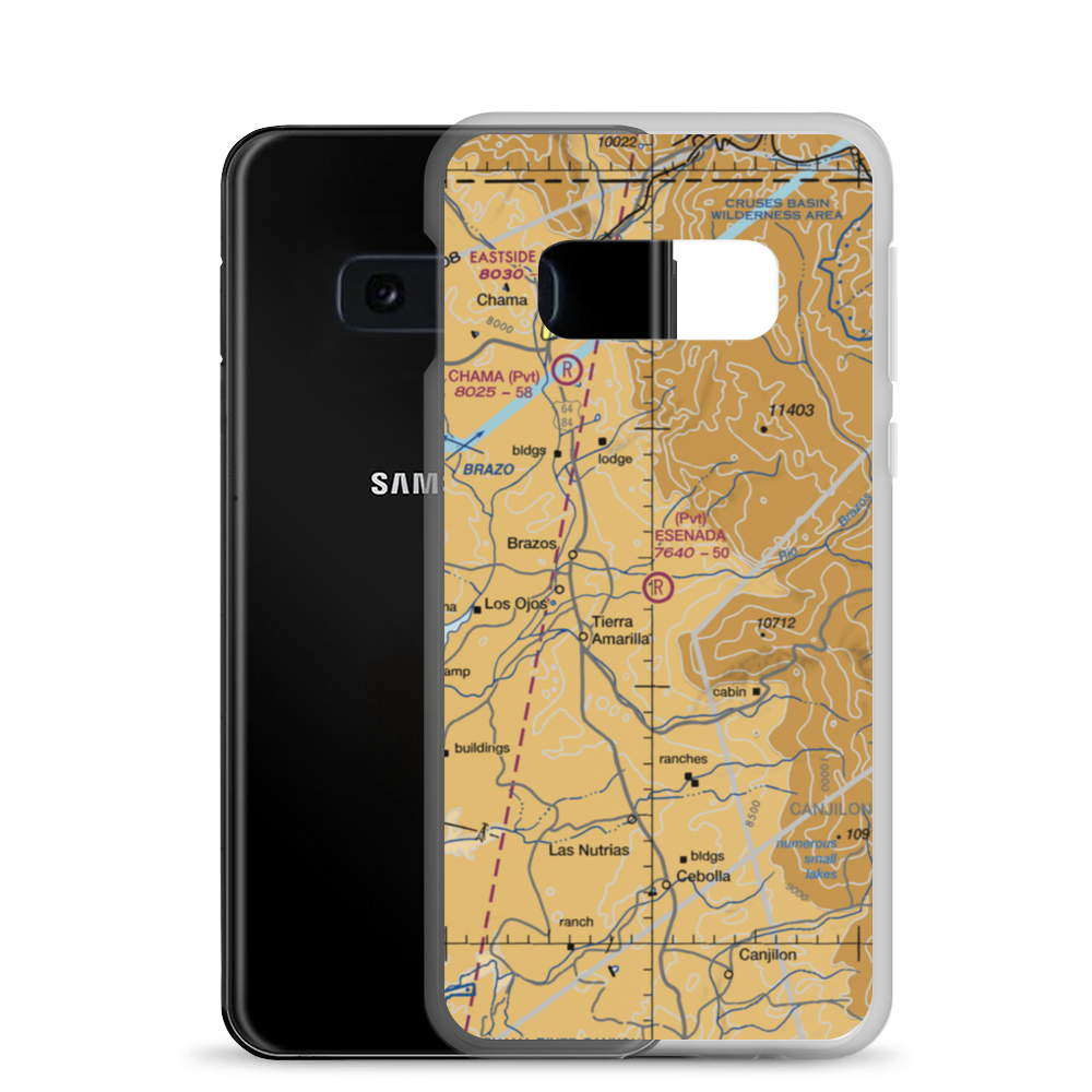 Esenada Airport (NM48) VFR Sectional Samsung Case Samsung Galaxy S10e model shown