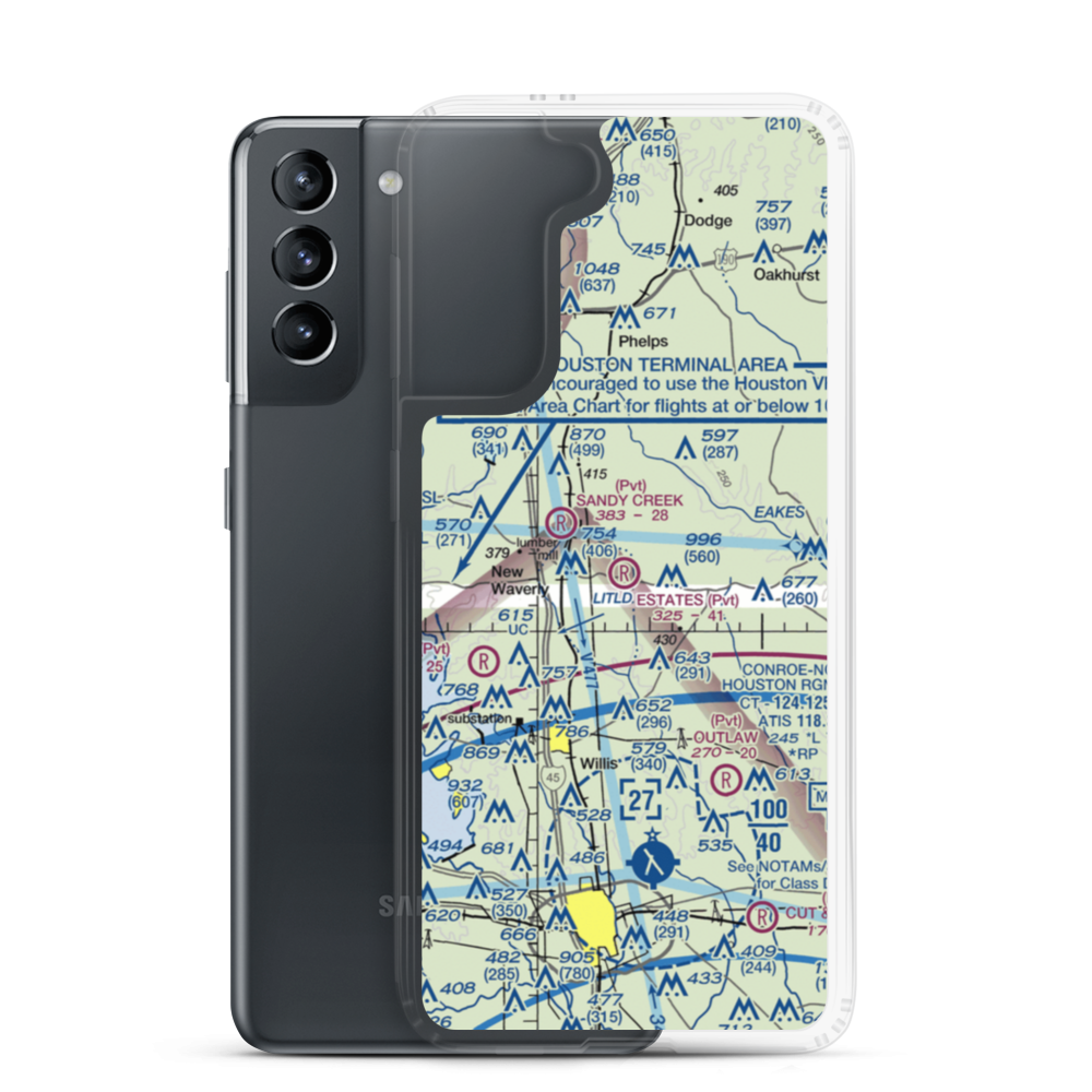 Estates Airpark (XS09) VFR Sectional Samsung Case Samsung Galaxy S21 model shown