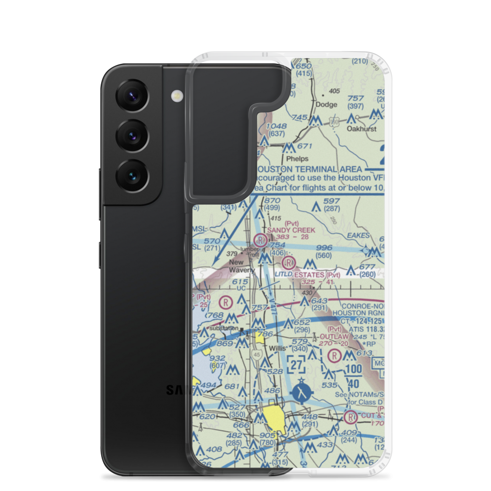 Estates Airpark (XS09) VFR Sectional Samsung Case Samsung Galaxy S22 model shown