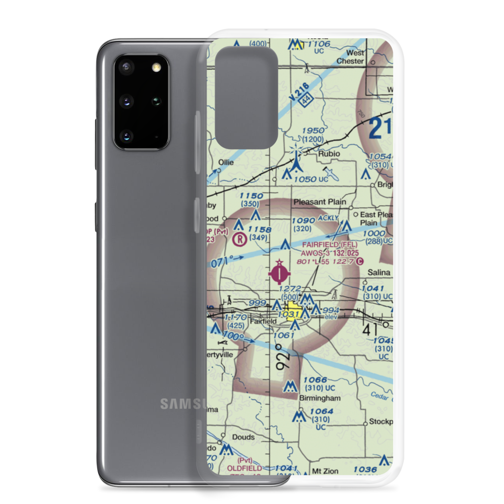 Estle Field (IA61) VFR Sectional Samsung Case Samsung Galaxy S20 Plus model shown