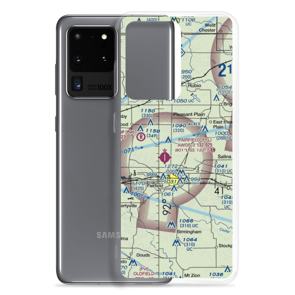 Estle Field (IA61) VFR Sectional Samsung Case Samsung Galaxy S20 Ultra model shown