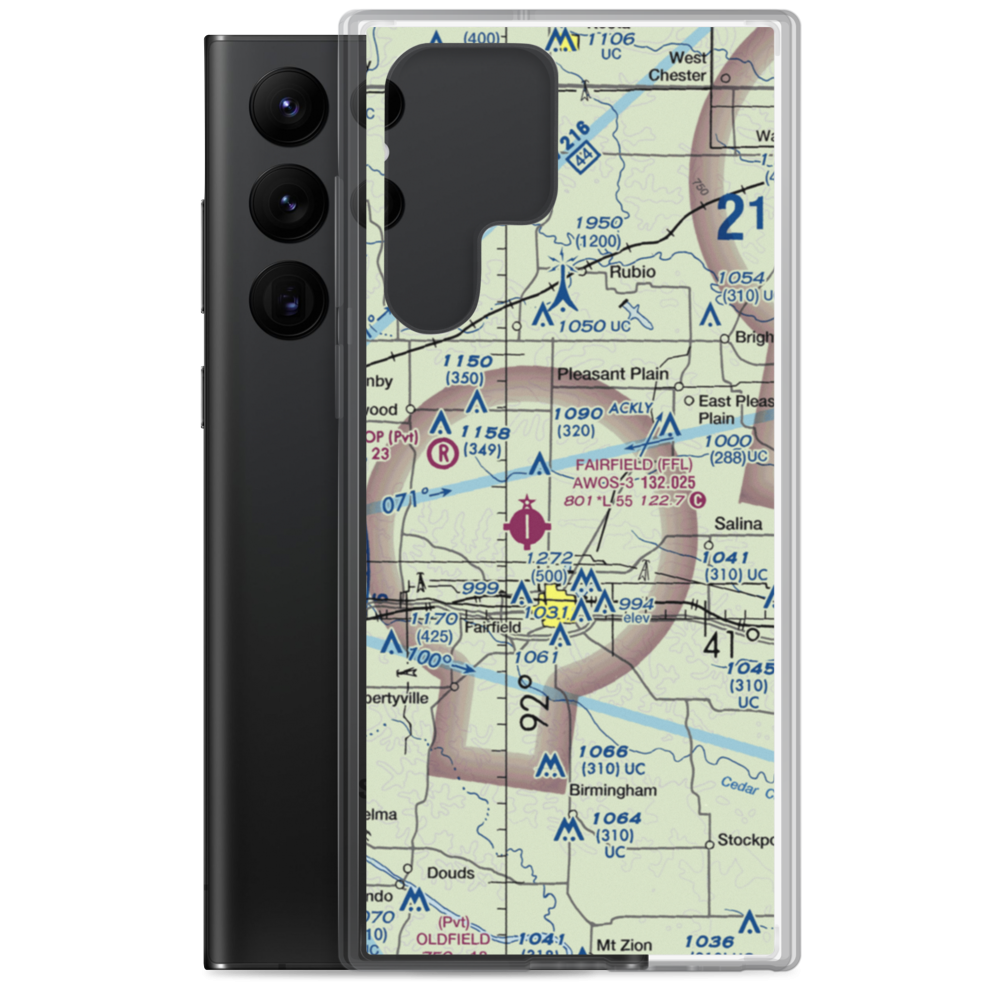 Estle Field (IA61) VFR Sectional Samsung Case Samsung Galaxy S22 Ultra model shown