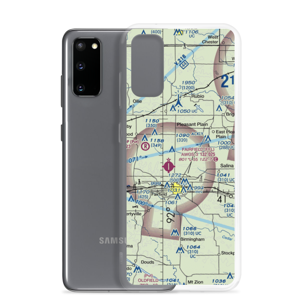 Estle Field (IA61) VFR Sectional Samsung Case Samsung Galaxy S20 model shown