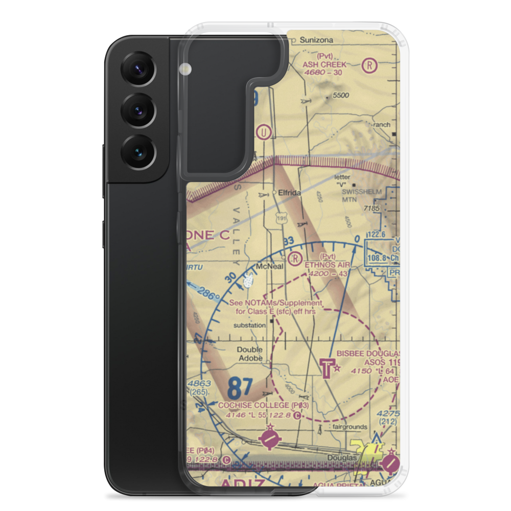 Ethnos Air Airport (2AZ9) VFR Sectional Samsung Case Samsung Galaxy S22 Plus model shown