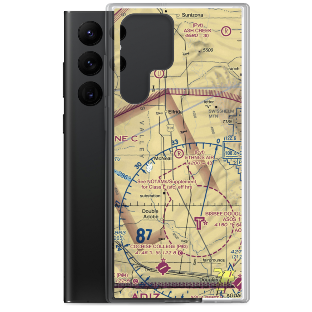 Ethnos Air Airport (2AZ9) VFR Sectional Samsung Case Samsung Galaxy S22 Ultra model shown