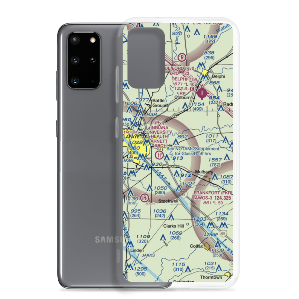 Etter Airport (II19) VFR Sectional Samsung Case Samsung Galaxy S20 Plus model shown