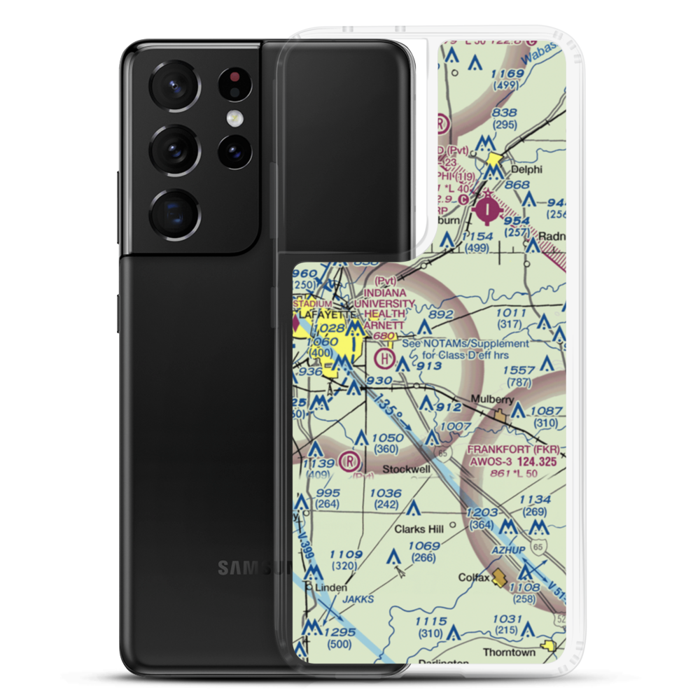 Etter Airport (II19) VFR Sectional Samsung Case Samsung Galaxy S21 Ultra model shown