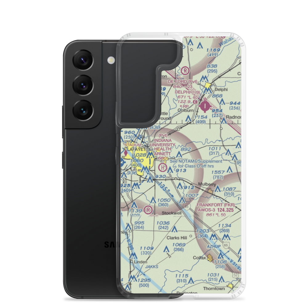 Etter Airport (II19) VFR Sectional Samsung Case Samsung Galaxy S22 model shown