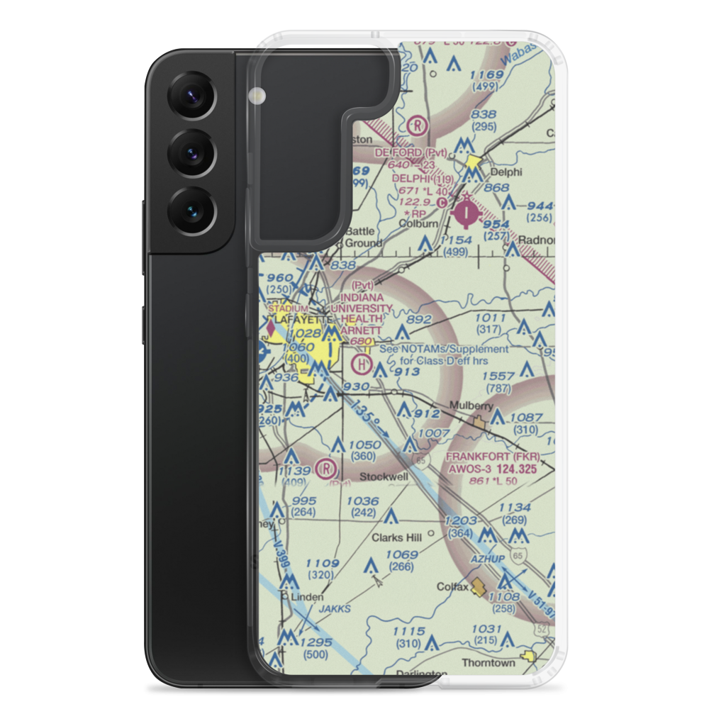 Etter Airport (II19) VFR Sectional Samsung Case Samsung Galaxy S22 Plus model shown