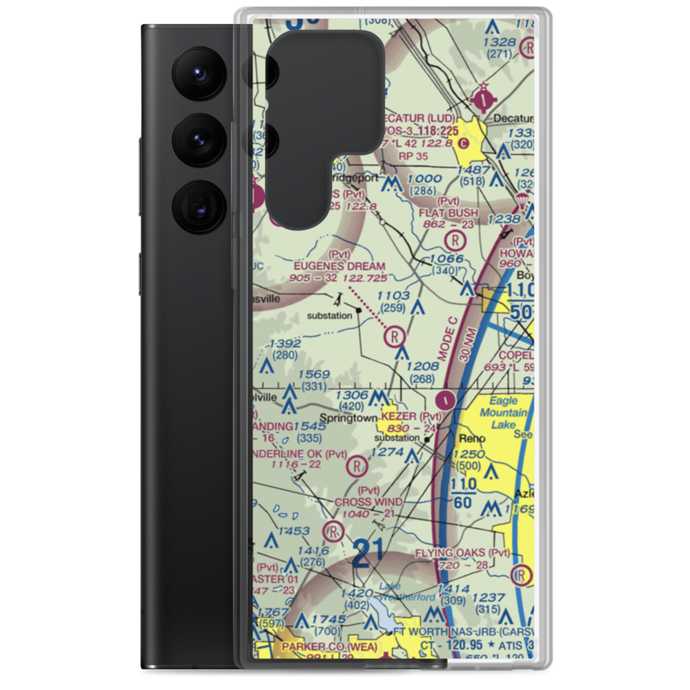 Eugene's Dream Airport (6XS7) VFR Sectional Samsung Case Samsung Galaxy S22 Ultra model shown