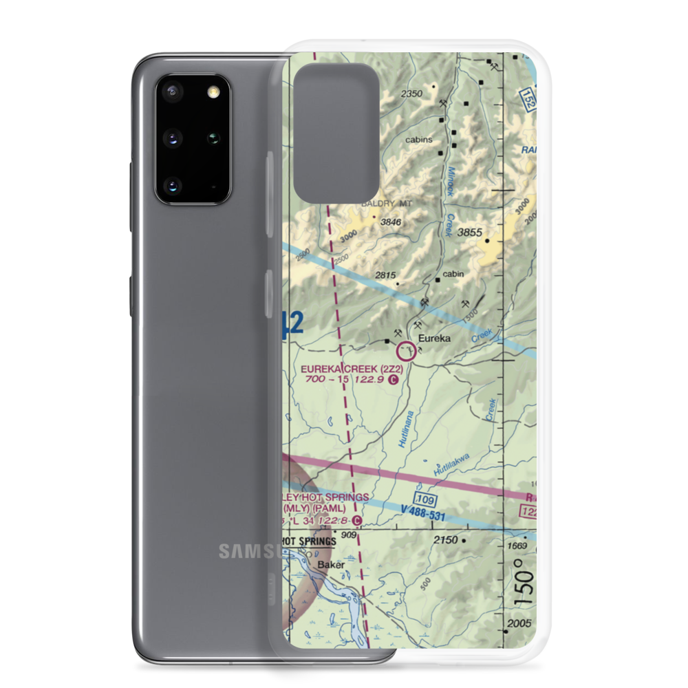 Eureka Creek Airport (2Z2) VFR Sectional Samsung Case Samsung Galaxy S20 Plus model shown