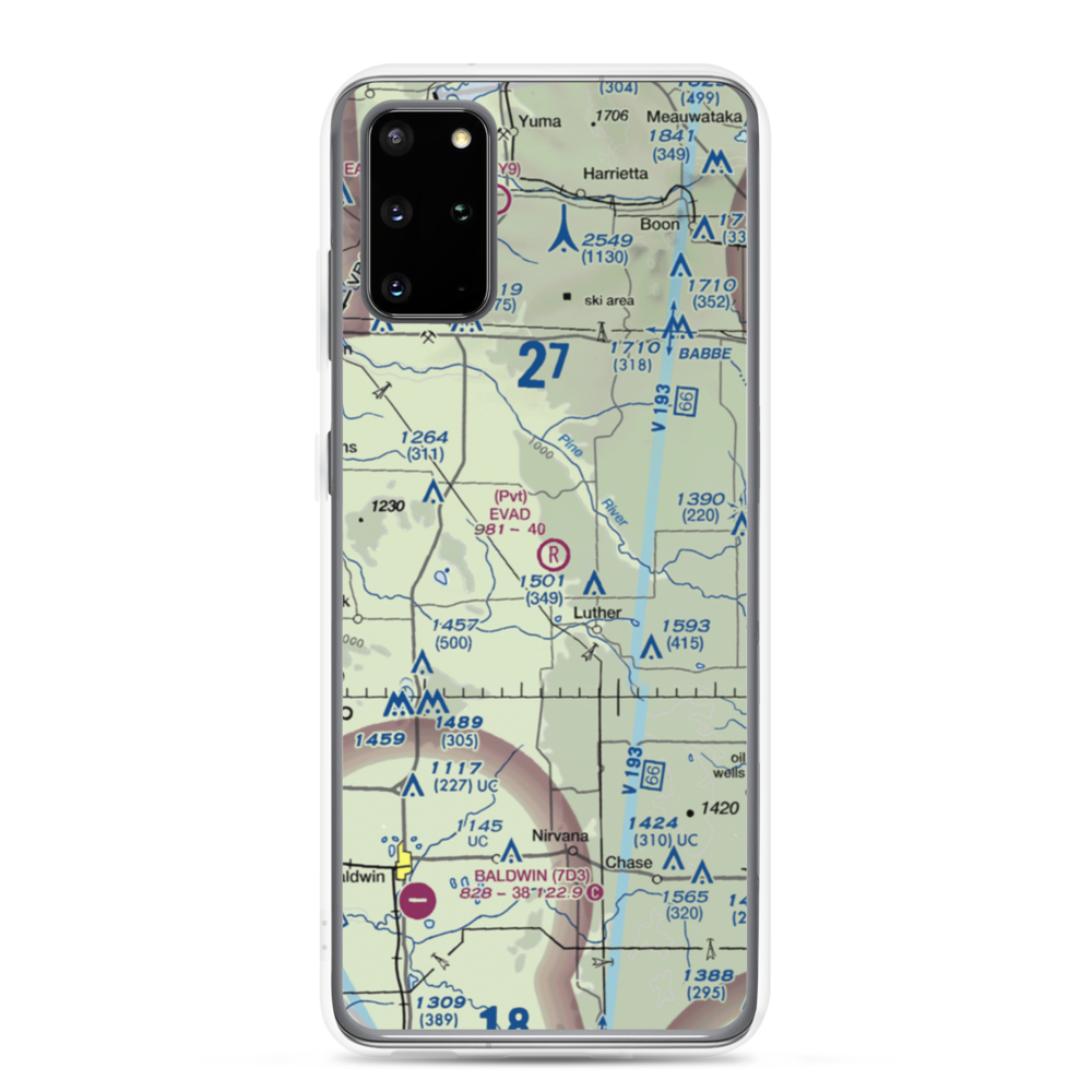 Evad Enterprises LLC Airport (95MI) VFR Sectional Samsung Case Samsung Galaxy S20 Plus model shown