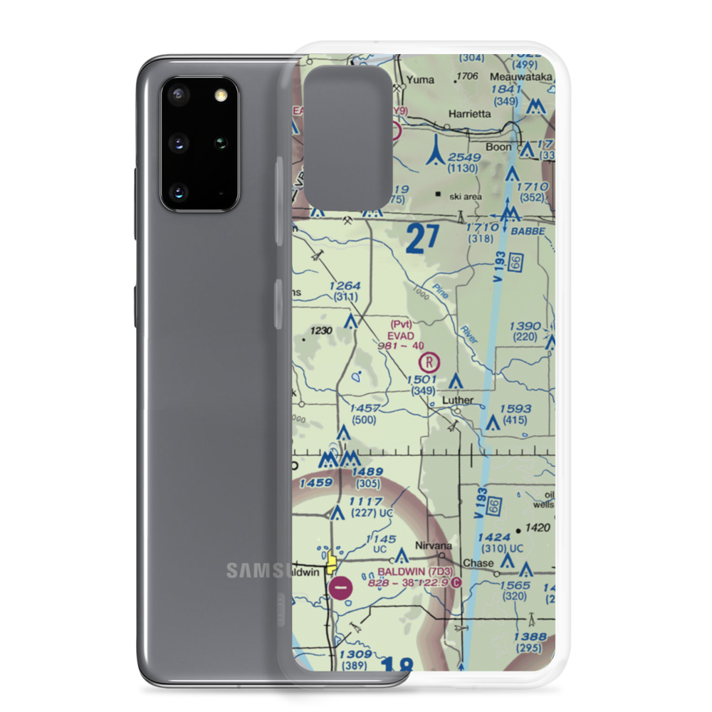 Evad Enterprises LLC Airport (95MI) VFR Sectional Samsung Case Samsung Galaxy S20 Plus model shown