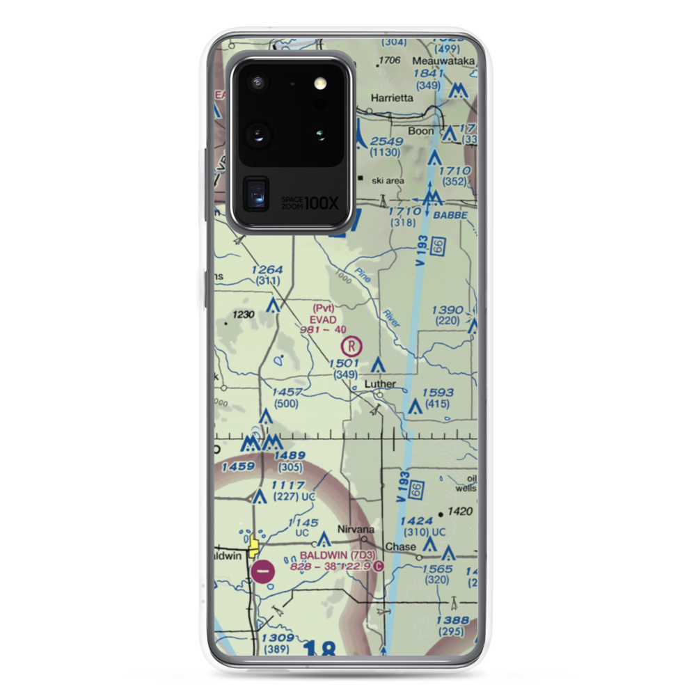 Evad Enterprises LLC Airport (95MI) VFR Sectional Samsung Case Samsung Galaxy S20 Ultra model shown