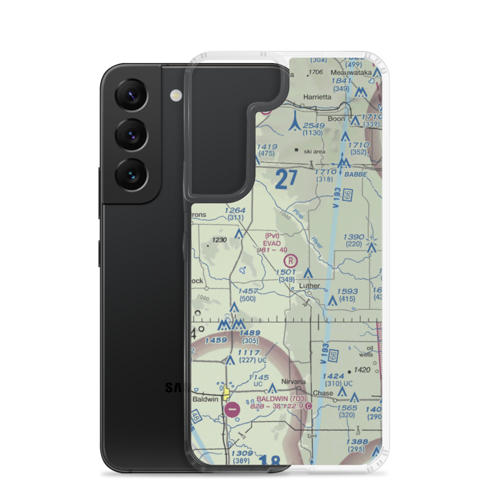 Evad Enterprises LLC Airport (95MI) VFR Sectional Samsung Case Samsung Galaxy S22 model shown