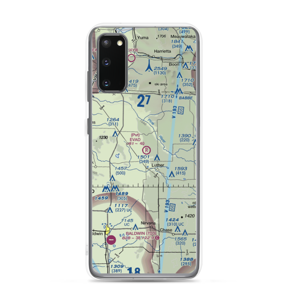 Evad Enterprises LLC Airport (95MI) VFR Sectional Samsung Case Samsung Galaxy S20 model shown