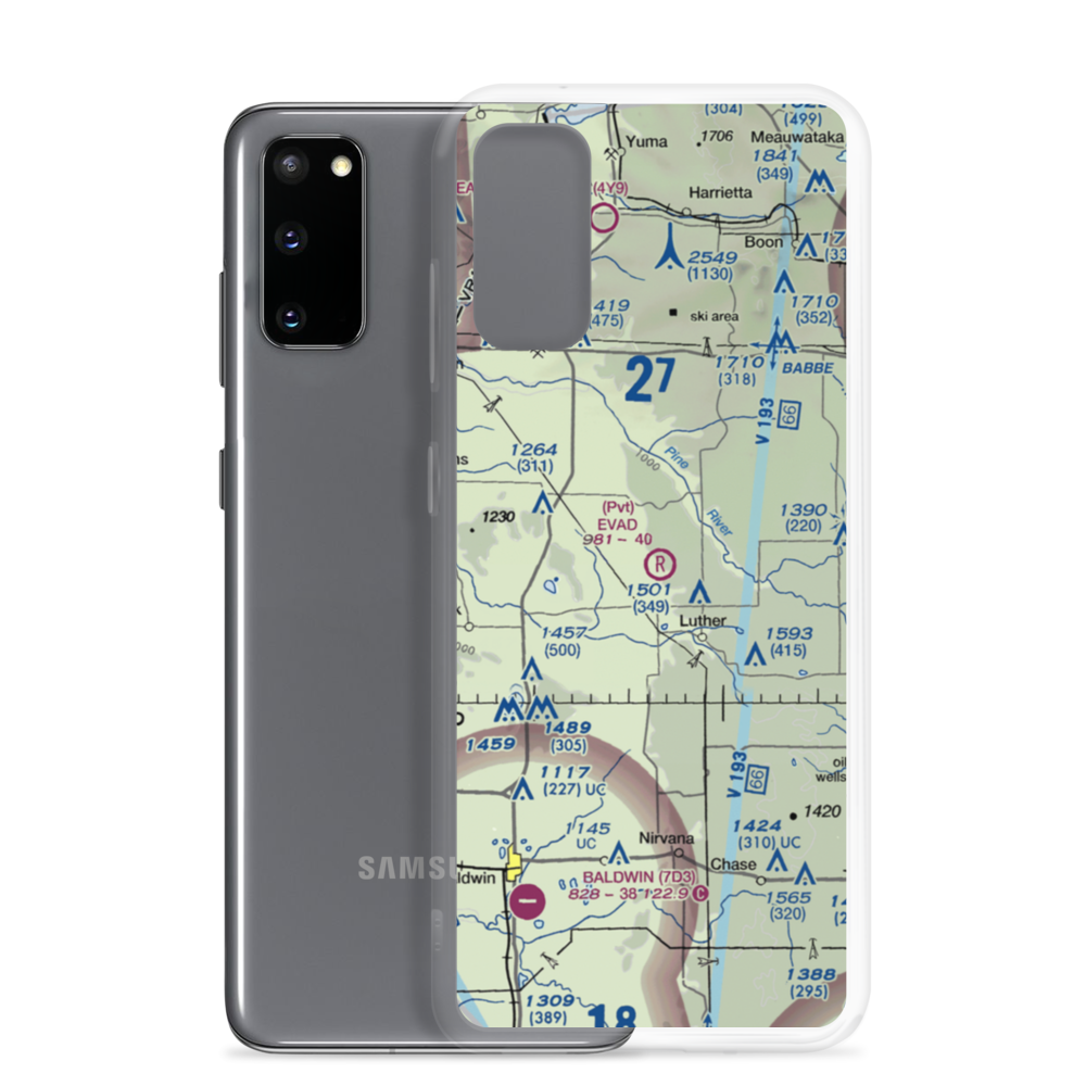Evad Enterprises LLC Airport (95MI) VFR Sectional Samsung Case Samsung Galaxy S20 model shown