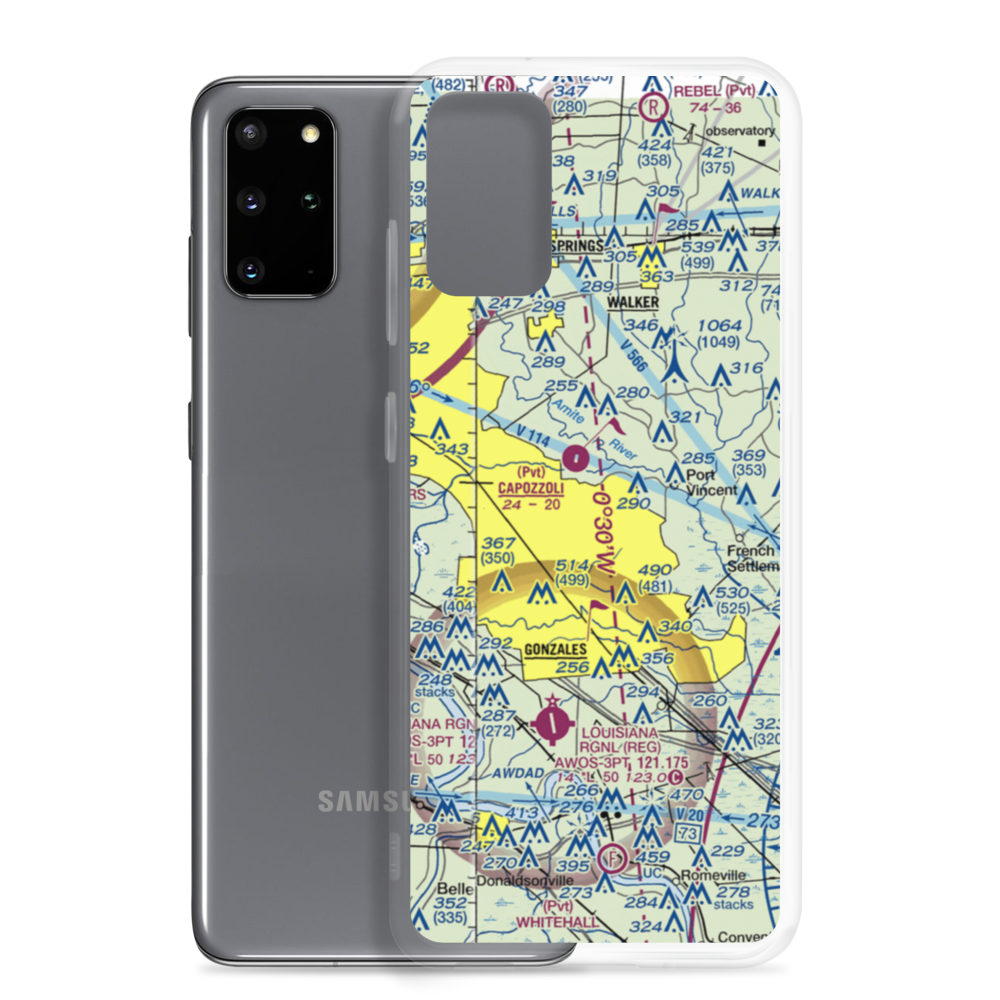 Evan Airport (US-0427) VFR Sectional Samsung Case Samsung Galaxy S20 Plus model shown