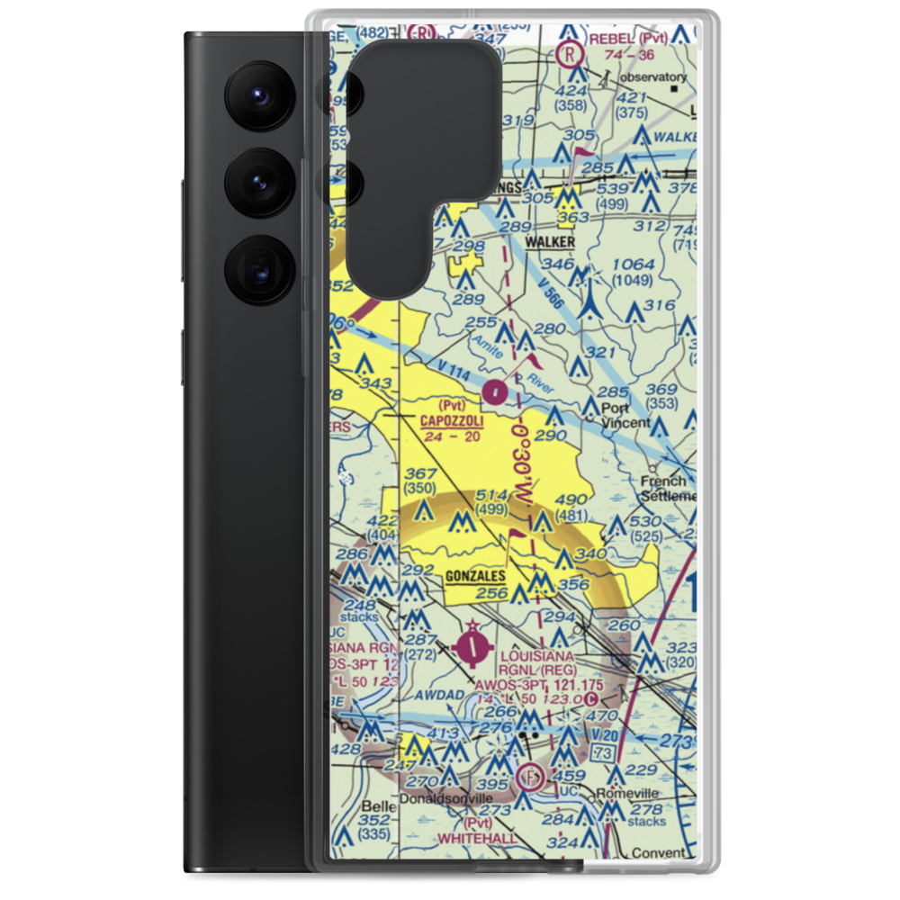 Evan Airport (US-0427) VFR Sectional Samsung Case Samsung Galaxy S22 Ultra model shown