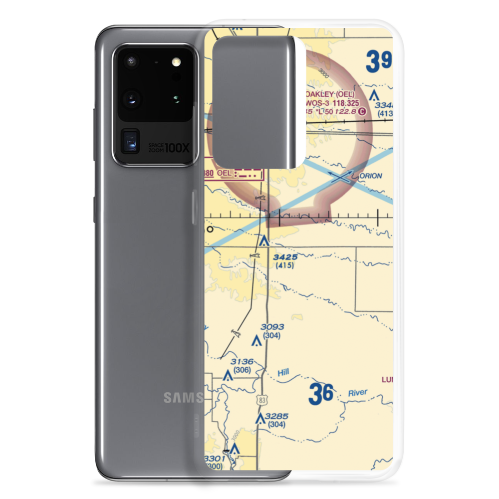 Evans Airport (7KS7) VFR Sectional Samsung Case Samsung Galaxy S20 Ultra model shown