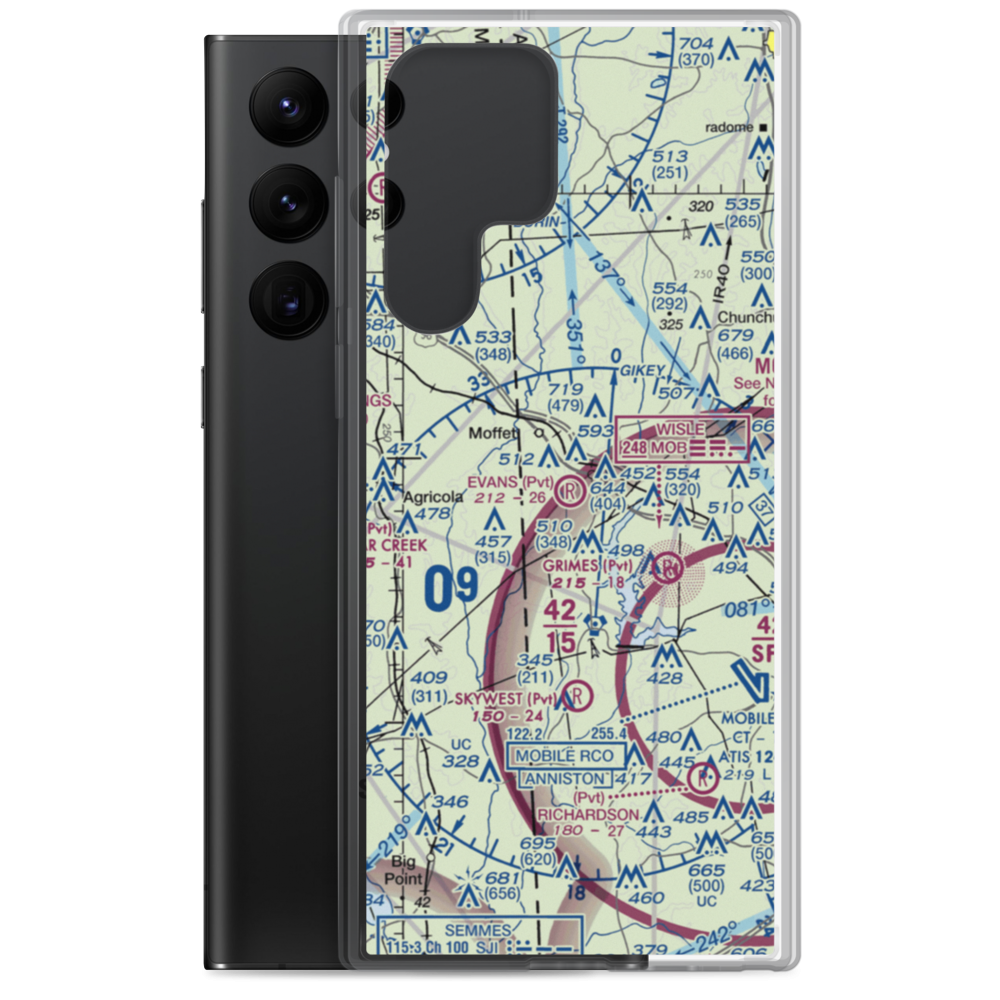 Evans Field (AL94) VFR Sectional Samsung Case Samsung Galaxy S22 Ultra model shown