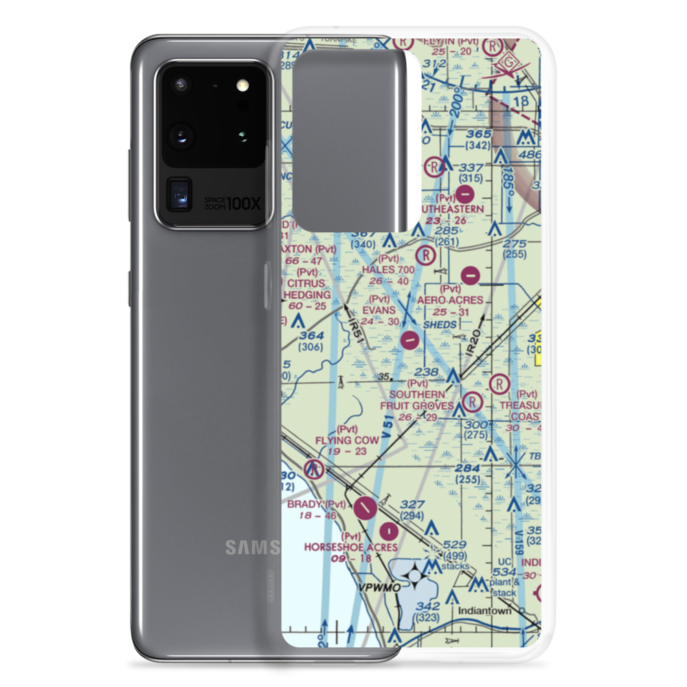 Evans Properties Inc Airport (FL67) VFR Sectional Samsung Case Samsung Galaxy S20 Ultra model shown
