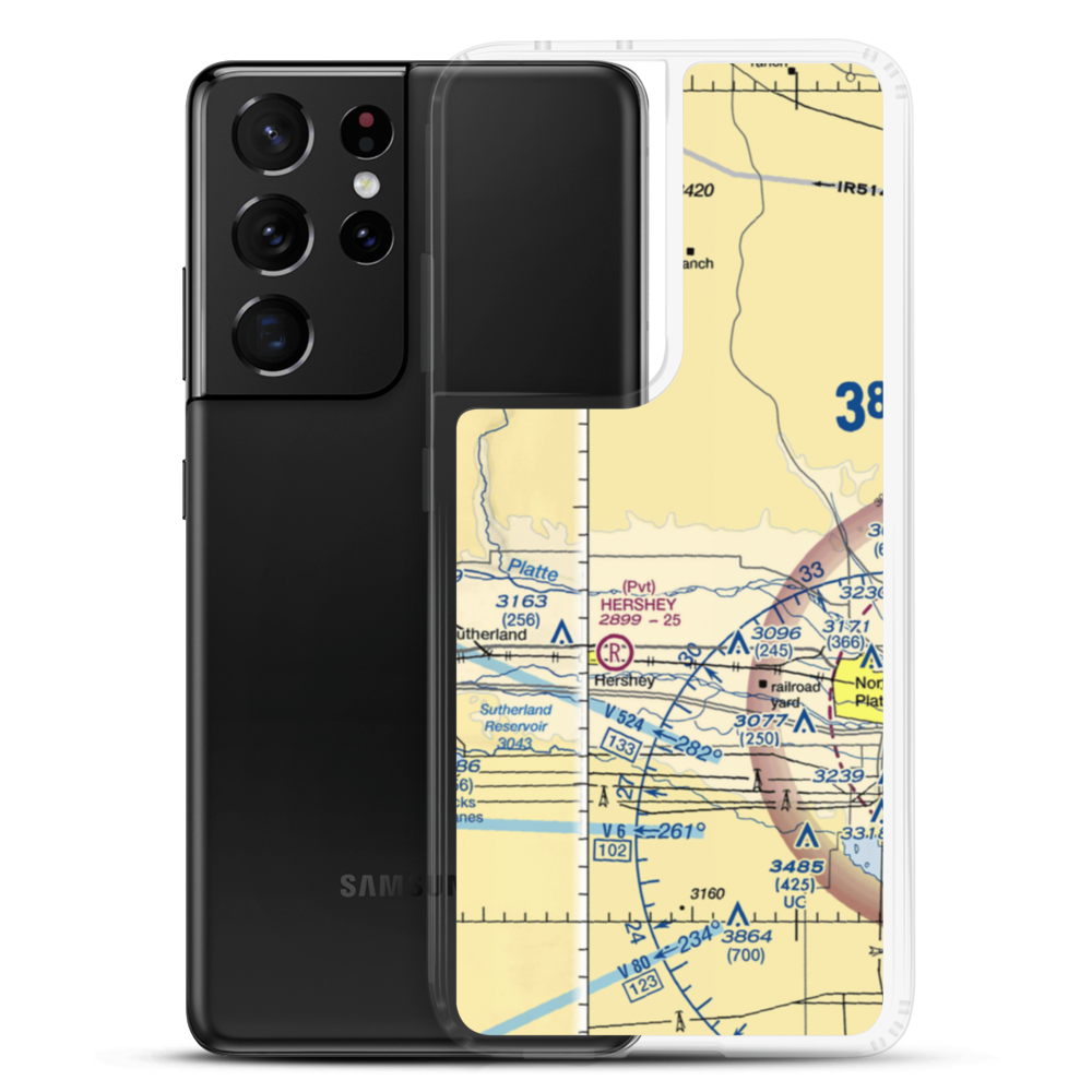 Evans Ranch Airport (34NE) VFR Sectional Samsung Case Samsung Galaxy S21 Ultra model shown