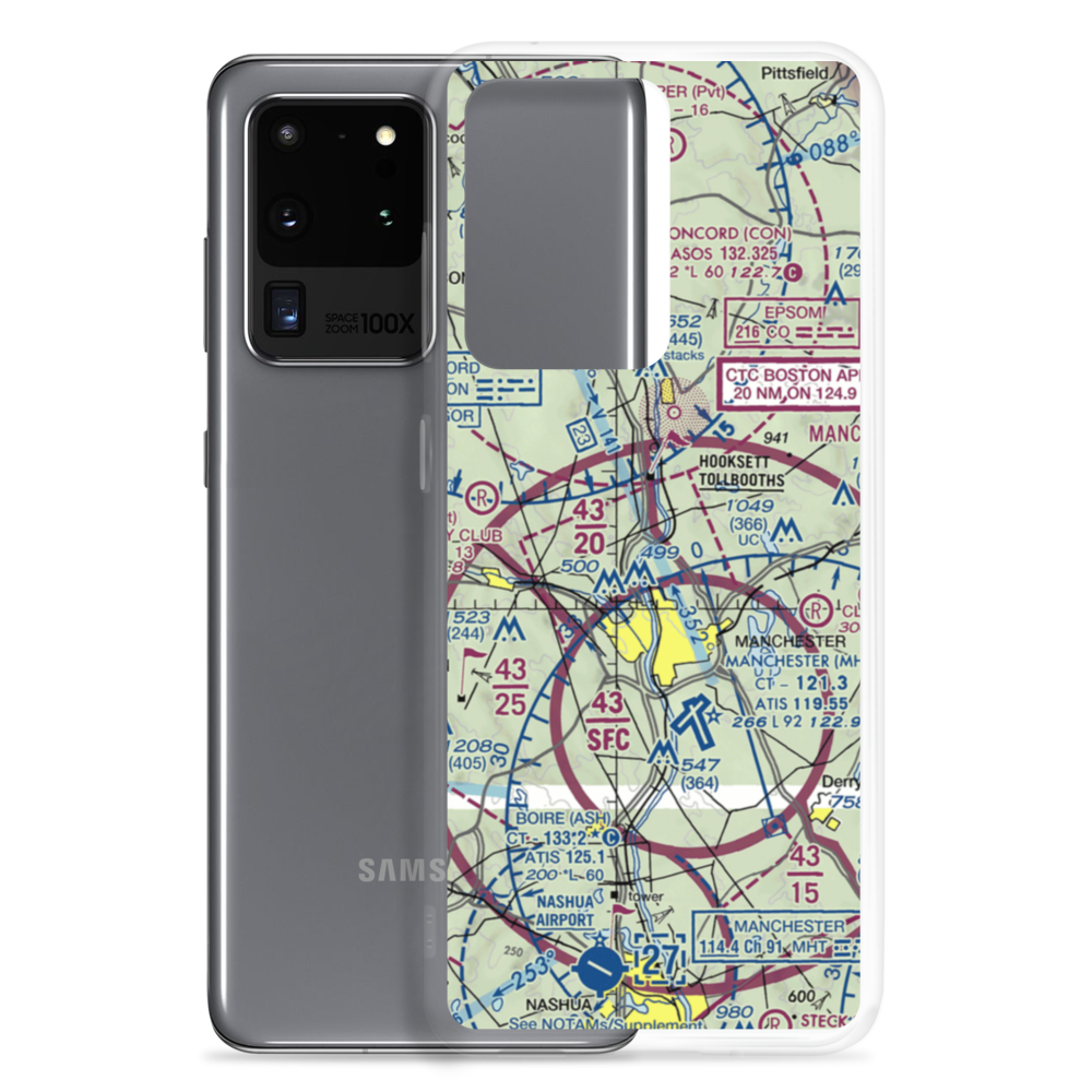 Evans Seaplane Base (NH12) VFR Sectional Samsung Case Samsung Galaxy S20 Ultra model shown