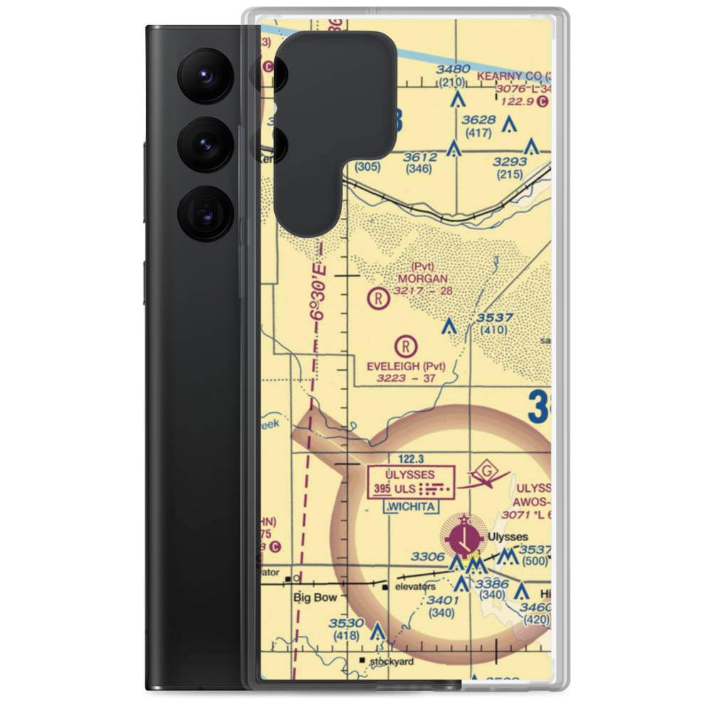 Eveleigh Farms Airport (3KS4) VFR Sectional Samsung Case Samsung Galaxy S22 Ultra model shown