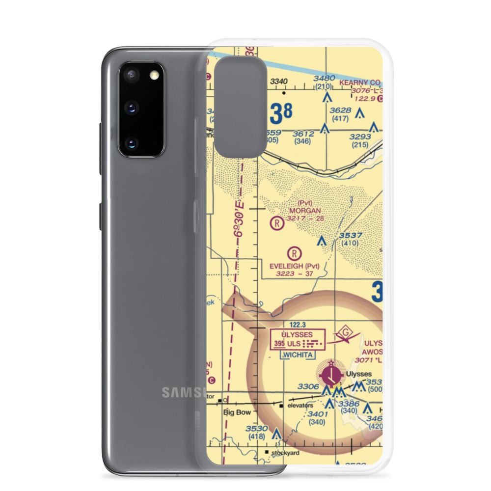 Eveleigh Farms Airport (3KS4) VFR Sectional Samsung Case Samsung Galaxy S20 model shown